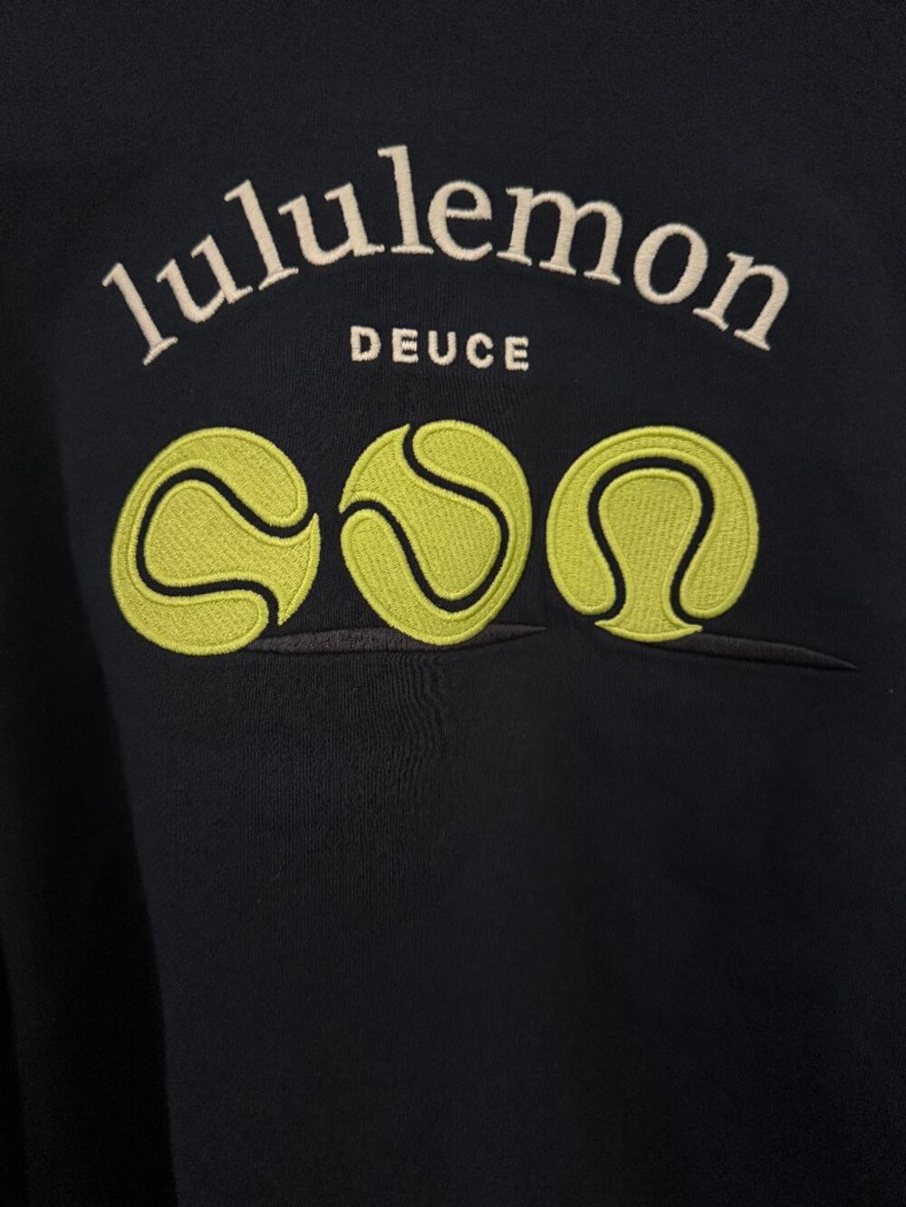 Lululemon Navy Tennis Half Zip Cotton Terry NWT